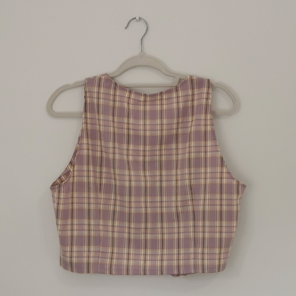 🌸 Plaid Vest and Skirt Set 🌸 - Picture 4 of 6